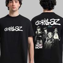 Gorillaz Band Print T Shirt Men's Oversized Y2k Streetwear Short Sleeve Summer Cotton Fashion Casual Loose Female Male Clothing 4XL