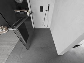 Mexen Kioto+ L dušo siena su lentyna Walk-in 70 x 200 cm, skaidri, tamsus metalas - 800-070-123-95-00