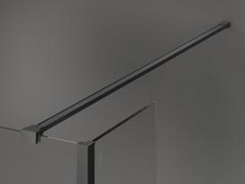 Mexen Kioto dušo sienelė Walk-in 120 x 100 x 30 cm, juodas rėmelis, gun metal - 800-120-100-221-95-70-030