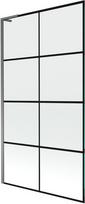 Mexen Next L vonios pertvara su 1 sparnu 100 x 150 cm, juodas tinklelis, gun metal - 895-100-000-03-77-95