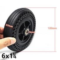 6 x 1 1/4 Vežimėlio padanga su stebule Elektrinio paspirtuko keitimui black