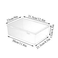 Document Storage Box A4 Paper Storage Case Plastic Storage Box Offi Supplies A4 Multi-functional Transparent Desktop Organizer
