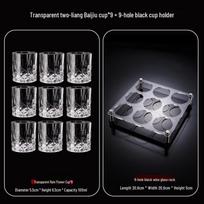 Youluo Premium Gold-Rimmed Crystal Glass Spirits Cups