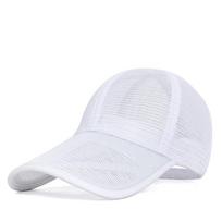 Trucker Cap Quick-dry Mesh Baseball Cap Adjustable Breathable Men Snapback Hat Comfortable Translucent Sports Mesh Caps Outdoor balta