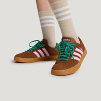 Adidas Vl Court Classic Skateboard Shoes Unisex Low Top Soft Brown/Lig 40.5