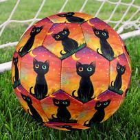 1pc Black Cat Moon Night Soccer Balls Size 5 Machine-Stitched Ball, Sports League Outdoor Match Football Training Ball Futbol Voetbal. Q6127 Size 5