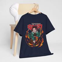 Tanjiro Demon Slayer Tshirt Kimetsu No Yaiba Horror Anime Nezuko Shirt All Size M