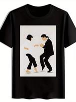 Disco Freaks Store Studio 54 Disco 007 Unisex T-Shirt - Black Small Retro Cartoo L