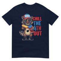 Funny Raccoon 4th Of July Usa Unisex Unisex Chill The Fourth Out TShirt S