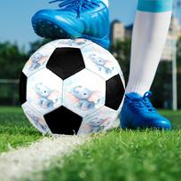 1pc Baby Elephant Dreams No Zone Foot-Friendly, Anti-Slip and Wear-Resistant, High Elasticity, size 5 Indoor/Outdoor Universal Soccer Ball/Football Q2 Size 5