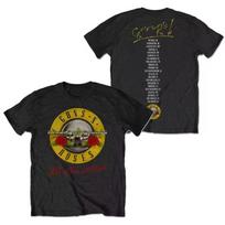 Pistol Rose Pattern Guns N 'Roses Rock Guns and Roses Band Casual summer T-Shirt Men's and Women's Luxury S