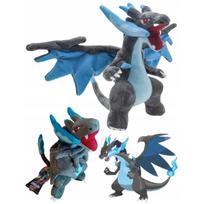 Mega Charizard X 25 cm Pokemon Legendary Plush, Collector’s Edition Fire-Type Action Figure, Oversized Soft Vinyl Model for Kids Gifts