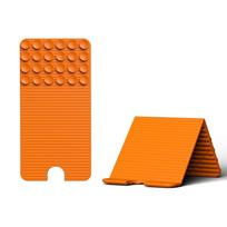 Bendable Phone Holder with Suction Cup Silicone Desktop Tablet Stand  Tabletop Organizer oranžinė