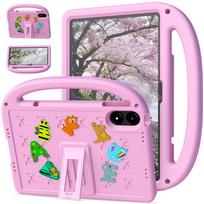 Portable Kids Cartoon Tablet Cases for 12.1'' Xiaomi Poco Pad M1/Redmi Pad 2 Pro Case Cover Fundas Shockproof EVA+PC Stand Shell Poco Pad M1 rožinė