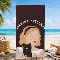 S-Sabrina Towel Microfiber Beach Towel, Quick-Dry, Sand-Free, Ultra-Fine Fiber, Super Soft. 60x35CM