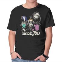Unisex Crew Neck T-Shirt Inside Job Graphic Short Sleeve Casual Tee XS