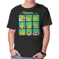 Unisex Crew Neck T-Shirt The Shrek Moods Graphic Short Sleeve Casual Tee XXXXL