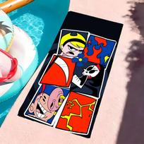 T-The Grim Adventures Of Billy & Mandy Towel Microfiber Beach Towel, Quick-Dry, Sand-Free, Ultra-Fine Fiber, Super Soft. 60x35CM