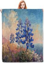 Luxurious Spring Blue Floral Tapestry Wall Hanging Throw Blanket Home Decor Botanical Bohemian Boho Art Canvas Tapestry Print De 70x100cm28x39in