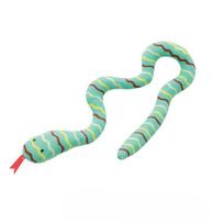 Cat Catnip Toy Interactive Toy Plush Cat Gluttonous Snake Bite-Resistant Molar Interactive Toy Gift For Cat Pet Accessories žalia