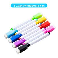 Whiteboard Pens, 8 Pieces Whiteboard Markers, Erasable Whiteboard Markers with Magnetic Design for Home, School and   Use