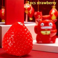 Braškinis Taba Squishy Fidget Žaislas - Lėtai atsigaunantis streso mažinimo žaislas vaikams, suaugusiems, biurui ir vakarėlių dovanėlėms - Spaudžiamas dovanų žaislas
