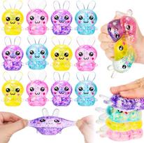Cute Cartoon Rabbit Fidget Toys Soft Glitter Bunny Squeeze Stress Relief Toy Party Gift for Kids Adults Office Desktop decor