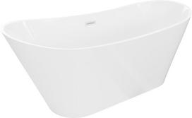 Mexen Dora laisvai stovinti vonia 150 x 75 cm, balta, baltas perpildymas - 52071507500-20, 150 x 75 cm
