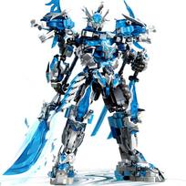 2025 Qinglong Mecha Shanhaijing Robotas Statybiniai Blokeliai Rinkinys Ledo Užsandarintas 62039 Protingas Vaikų Žaislas Dovana Vystymuisi NO BOX black