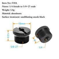 [C]For Tripod Microphone Stand Adapter Mic Thread Adapter 1/4 3/8 Inch to 5/8 Microphone Stand Conversion Screw Accessories