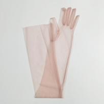 Women Ultra Tulle Gloves Mesh Sheers Full Finger Elbow Long Gloves Female Vintage Sunscreen Gloves Wedding Bride Dress Mittens One Size