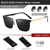 CLLOIO Kvadratiniai Fotochrominiai Poliarizuoti Akiniai nuo Saulės Vyrams Moterims Mada Kelionės Vairavimas Antirefleksiniai Saulės Akiniai Vyriški Oculos de sol Glasses Without Box black