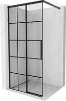 Mexen Rox Dušo sienelė Walk-in kairė 85 x 200 cm, juodas tinklelis 8 mm, juoda - 8C2-085-003-70-77-L