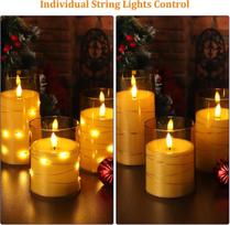 LED dekoratyvinės žvakės su nuotolinio valdymo pulteliu, įkraunamos, 3 vnt. rinkinys 7,5 x 10/12/15 cm — akumuliatorinės žvakės, interjero dekoratyvinis apšvietimas, žvakės su laikmačiu, saugios namų žvakės, led miegamojo dekoras