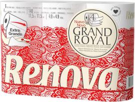 Tualetinis popierius Renova Grand Royal, 6 ritinėliai