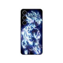 Dėklas Samsung Galaxy S24 Dragon Ball Z Goku Ultra Instinct blizgus juoda