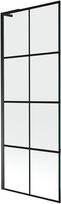 Mexen Next L vonios kambario pertvara su vienu durimis 70 x 150 cm, juodas tinklelis, juoda - 895-070-000-03-77-70