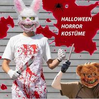 Helovino kostiumas Baisus apranga Lokys Peilis Kraujas Kaukė — siaubo kaukė, skerdiko kostiumas, helovino aksesuarai, kosplėjaus kostiumas, karnavalo kostiumas, pliušinė kaukė, siaubo rekvizitas