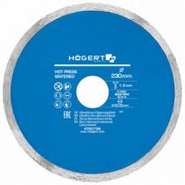 Hogert Deimantinis ultraplono krašto pjūklas HT6D758, 230mm, 1.8mm, 22.23mm, deimantinis padengimas, naujas, 6600 RPM