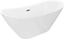 Mexen Lotos laisvai stovinti vonia 170 x 75 cm, balta, perpylimo anga šepetėlęto gun gray - 52051707700-66, 170 x 75 cm