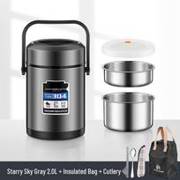 Youluo 3-Layer 304 Stainless Steel Insulated Bento Box