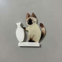 Cartoon Cat Hair Storage Box Moisture Proof Acrylic Cat Hair Container  Home Decor Style F