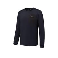 Under Armour Sweatshirts Men's Twilight Black Crew Neck Thickened Regular 14412266- S
