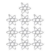 A52E Set Of 10 Metal Atomic Structure Pendants for Educational Use Jewelry Findings CN