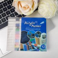 24 Colors Acrylic Paint Markers Waterproof Vibrant Colors For Art Creation Diy Crafts Drawing School Projects A1