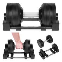 Adjustable Cast Iron Dumbbell Automatic 24 Kg Increment Every 1Kg Rebel