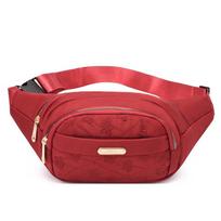 Large Capacity Women Fanny Pack Waterproof Outdoor Waist Bag Sports Chest Bag  Daily rožinė