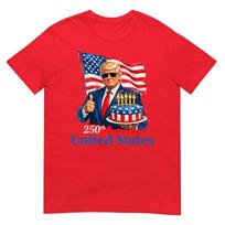 Donald Trump Celebrate 250th America Birthday Us Anniversary Tshirt S