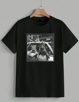 Cat Gangster Funny Thug Life Kitty Streetwear Parody Graphic Tee T-Shirt Unisex XXL