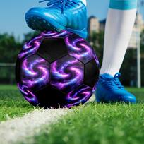 1pc Cosmic Nebula Swirl Size 5 Match Football, Training Soccer Ball, High-Elasticity and Soft, Anti-Slip and Wear-Resistant Material, Thickened and Hi Size 5